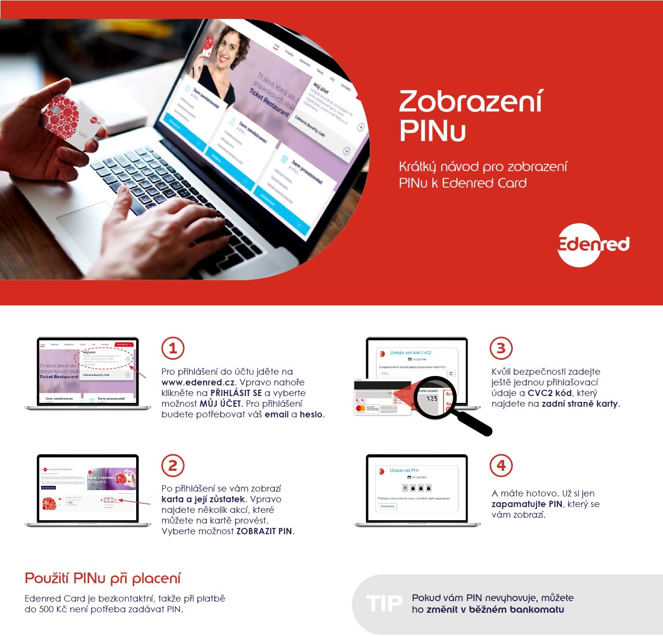 EC zobrazeni pin