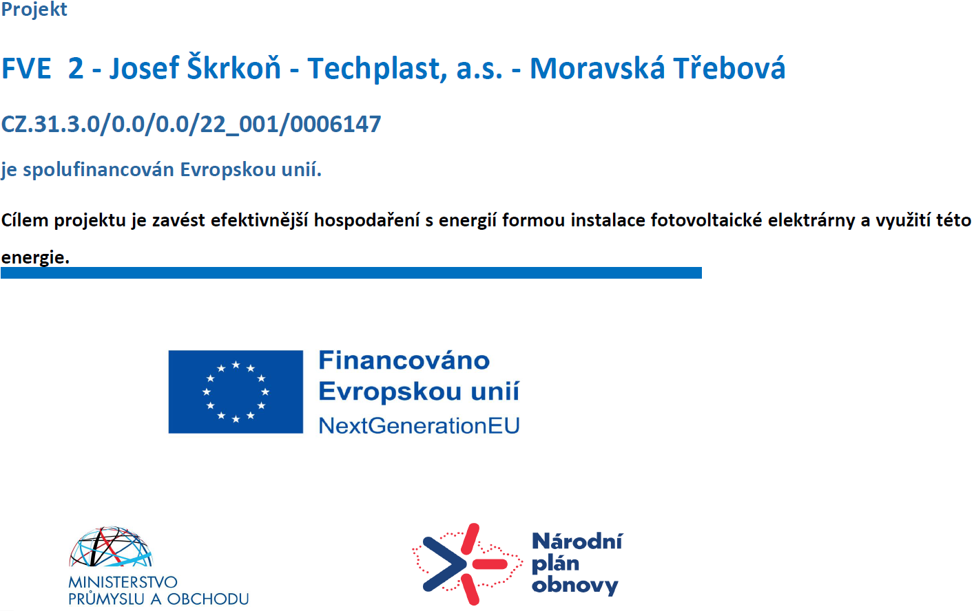 Publicita FVE Moravská Třebová