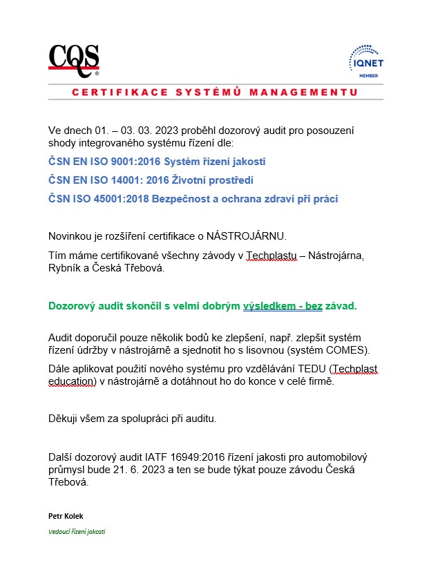 Dozorovy audit 2023